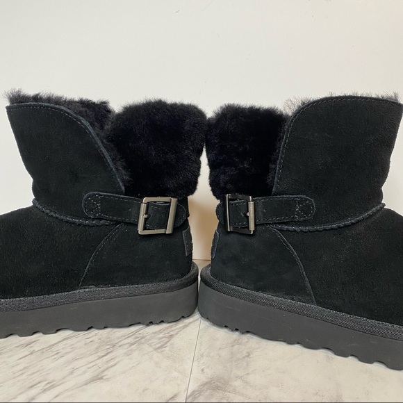 UGG Karel Black Mini Winter Boot 6 - Picture 7 of 14